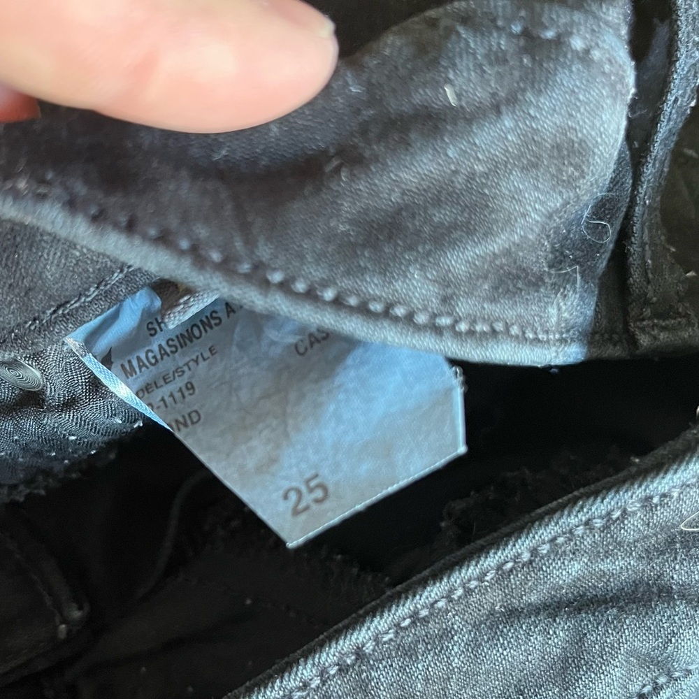 YOGA JEANS Black Jeans Denim Size 25 - Picture 4 of 5